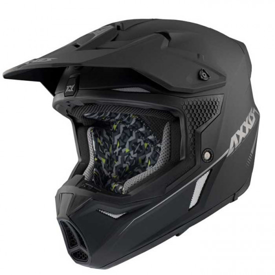 Axxis Wolf Matt Black Off Road Helmets - SKU 8061603