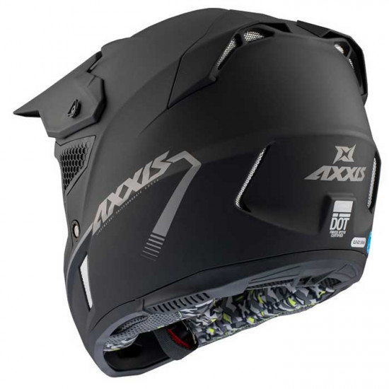 Axxis Wolf Matt Black Off Road Helmets - SKU 8061603