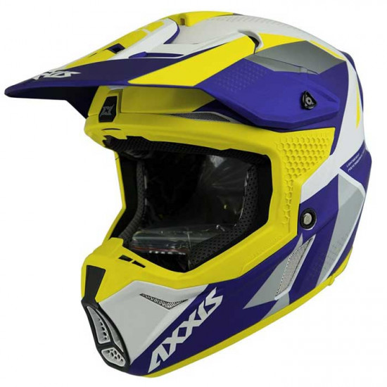 Axxis Wolf Bandit Matt Yellow Off Road Helmets - SKU 8061611