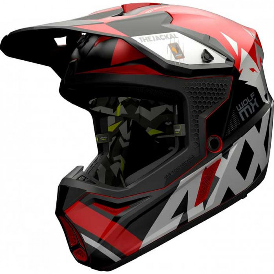 Axxis Wolf Jackal Gloss Red Off Road Helmets - SKU 8061651