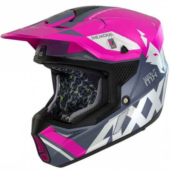 Axxis Wolf Jackal Matt Pink Off Road Helmets - SKU 8061681