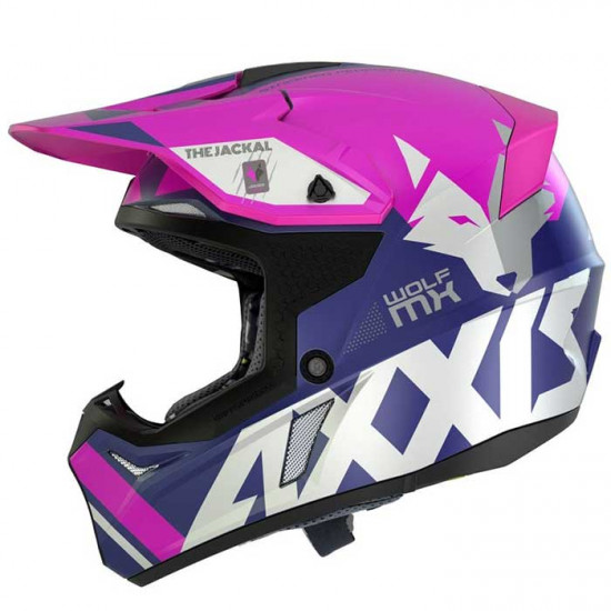 Axxis Wolf Jackal Matt Pink Off Road Helmets - SKU 8061681