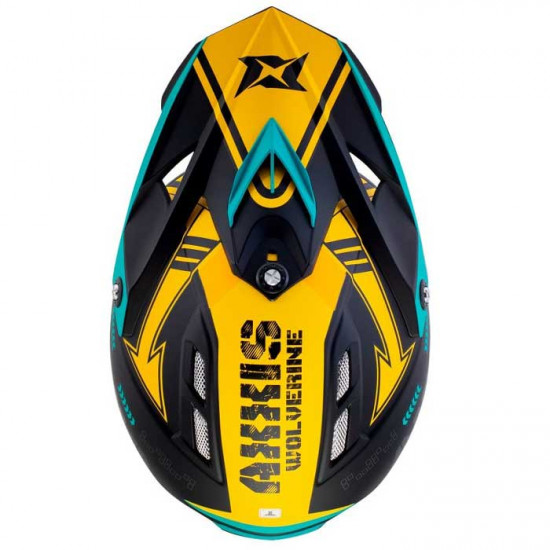 Axxis Wolverine Kids Matt Yellow Off Road Helmets - SKU 8061890