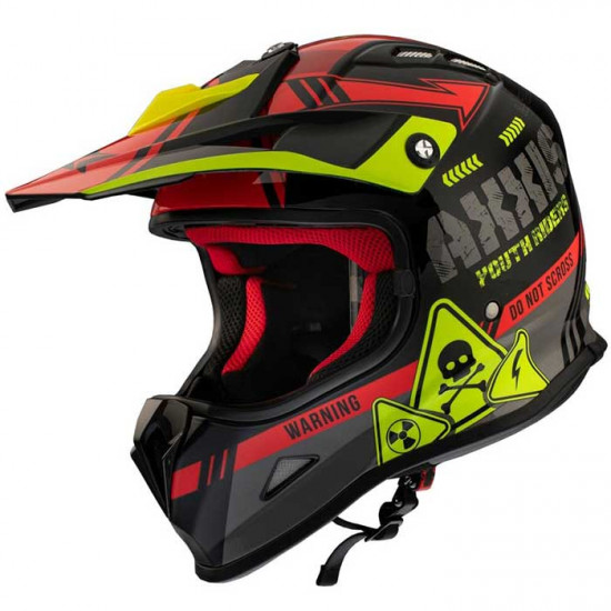 Axxis Wolverine Kids Gloss Red Off Road Helmets - SKU 8061892