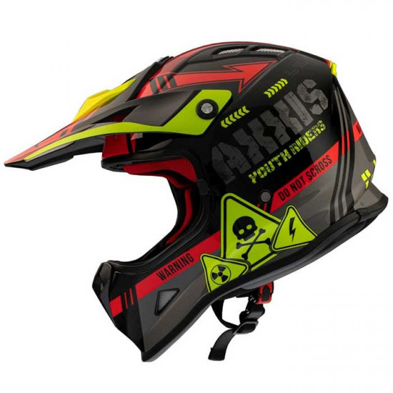 Axxis Wolverine Kids Gloss Red Off Road Helmets - SKU 8061892