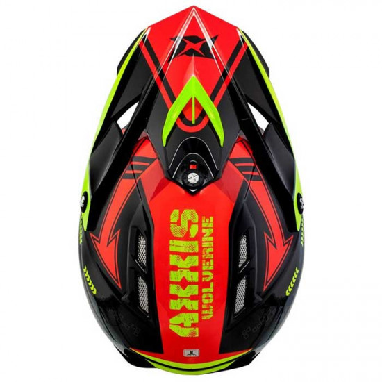 Axxis Wolverine Kids Gloss Red Off Road Helmets - SKU 8061892