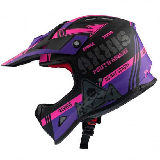 Axxis Wolverine Kids Matt Pink Off Road Helmets - SKU 8061894