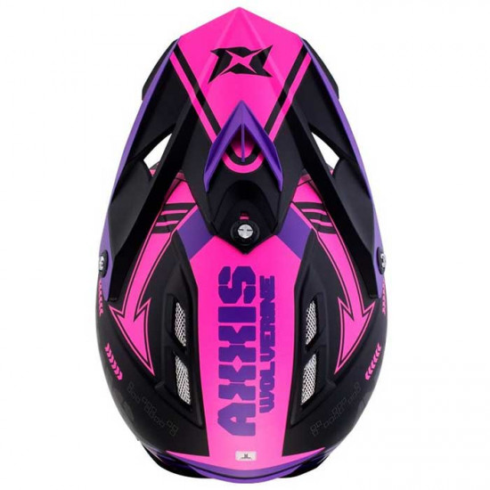 Axxis Wolverine Kids Matt Pink Off Road Helmets - SKU 8061894