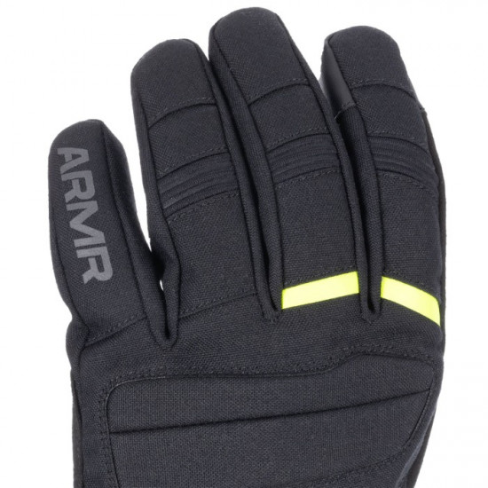 ARMR Kiso 4.0 WP Waterproof Mens Gloves Black Yellow Clothing Accessories - SKU ARMG2301022XL