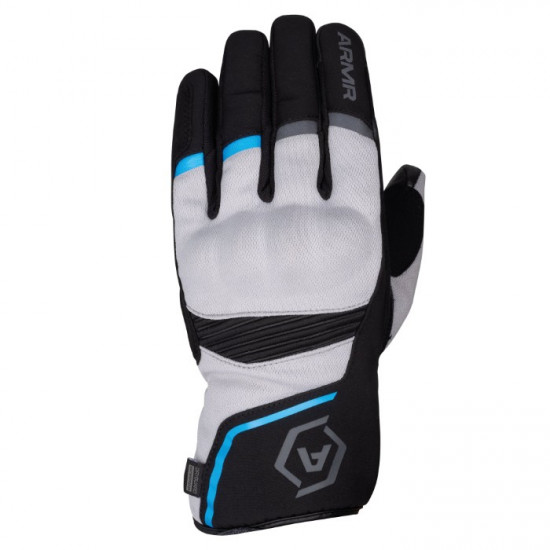 ARMR Eyoshi 3.0 WP Waterproof Mens Gloves Black Light Grey Blue