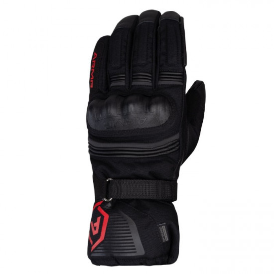 ARMR Kumaji 3.0 WP Waterproof Mens Gloves Black Red