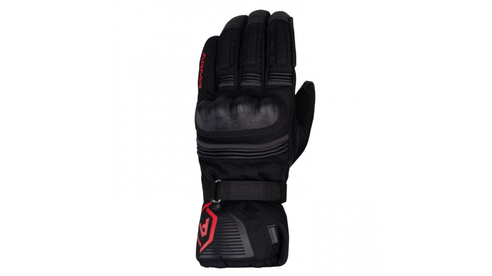 ARMR Kumaji 3.0 WP Waterproof Mens Gloves Black Red