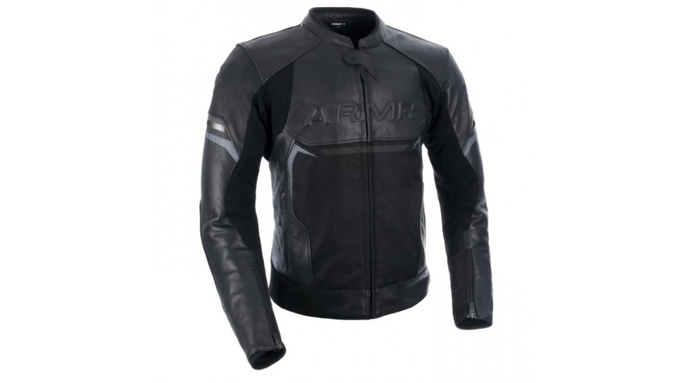 ARMR Raiden 3.0 Mens Leather Jacket Black