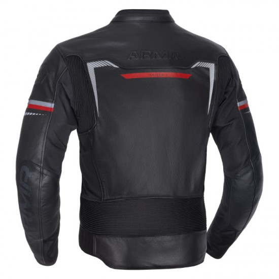 ARMR Raiden 3.0 Mens Leather Jacket Black Red