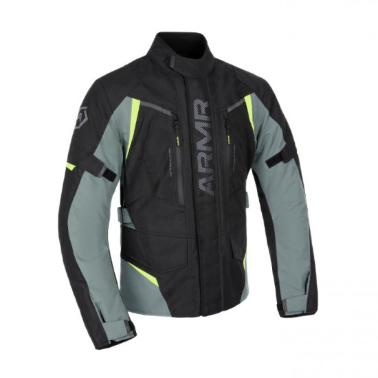 ARMR Kiso 4.0 WP Waterproof Mens Jacket Black Green Fluo Yellow