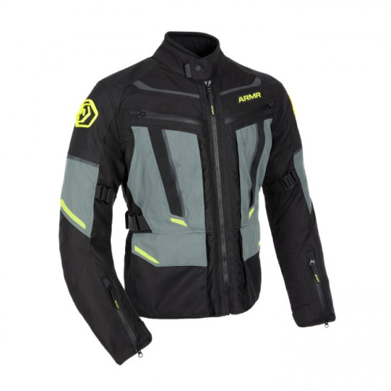 ARMR Kumaji 3.0 WP Waterproof Mens Jacket Black Green Fluo Yellow