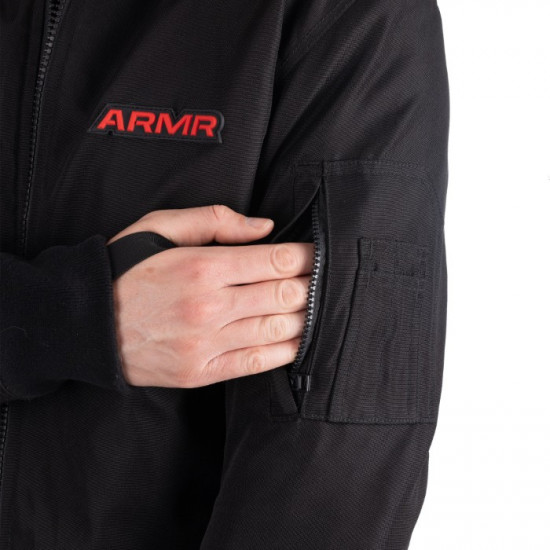 ARMR Bomber 2.0 Mens Jacket Black Mens Motorcycle Jackets - SKU ARMT2342012XL