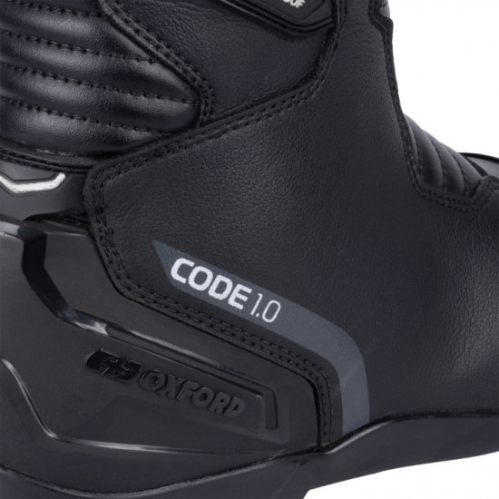 Oxford Code 1.0 Mid Length Dry2Dry Waterproof Mens Boots Stealth Black