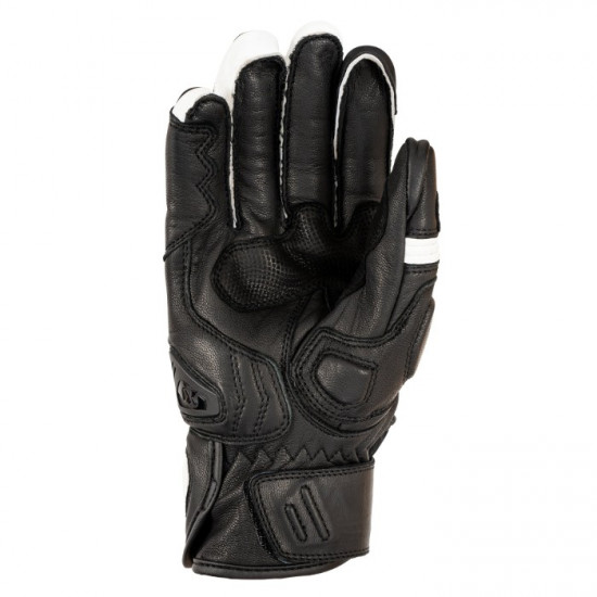 Oxford Cypher 1.0 Short Leather Mens Gloves Black White