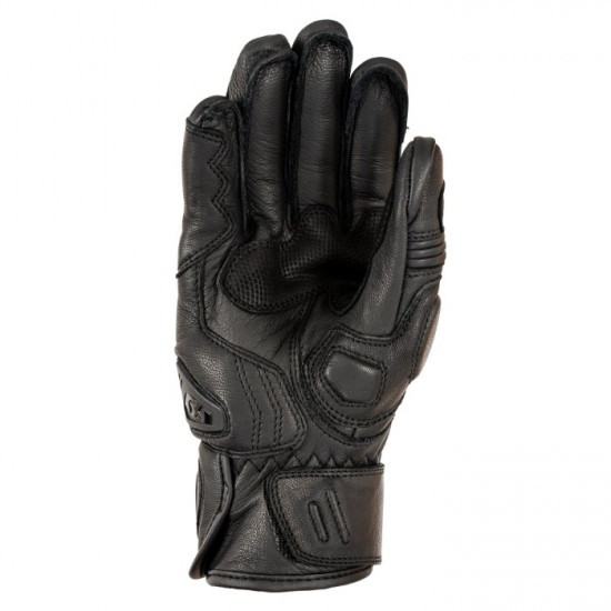 Oxford Cypher 1.0 Short Leather Mens Gloves Stealth Black