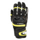 Oxford Cypher 1.0 Short Leather Mens Gloves Black Yellow White