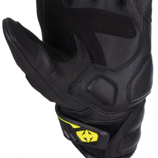 Oxford RP-4S 3.0 Mens Gloves Black White Yellow Mens Motorcycle Gloves - SKU GM2282022XL