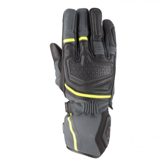 Oxford Vancouver 2.0 Dry2Dry Waterproof Mens Gloves Black Green Yellow Mens Motorcycle Gloves - SKU GM2411022XL from RaceLeathers Motorcycle Clothing