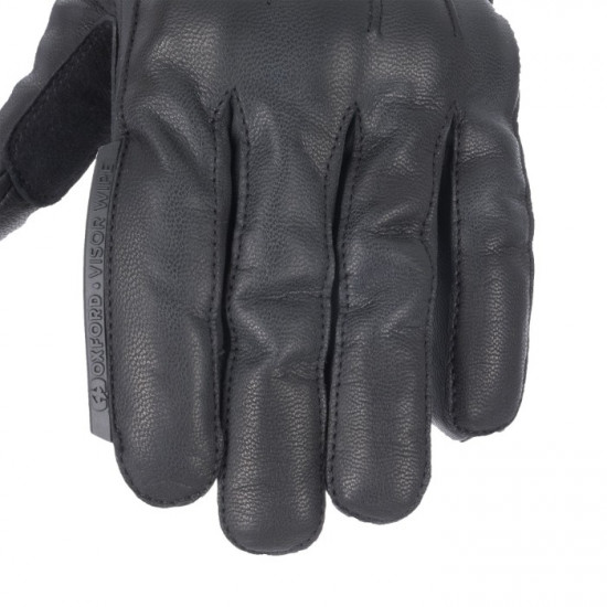 Oxford Holton WP Waterproof Womens Gloves Black Ladies Motorcycle Gloves - SKU GW234001L