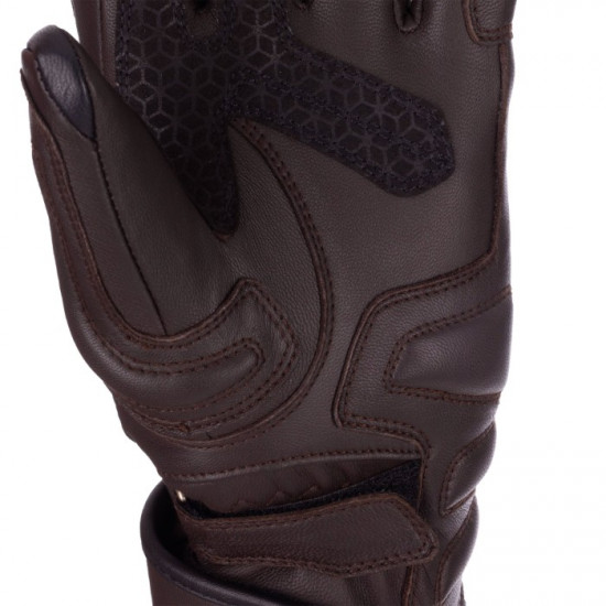 Oxford Hamilton WP Waterproof Womens Gloves Brown Ladies Motorcycle Gloves - SKU GW234202L