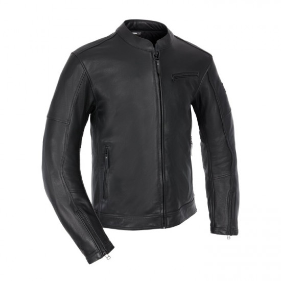 Oxford Henlow Leather Mens Jacket Black