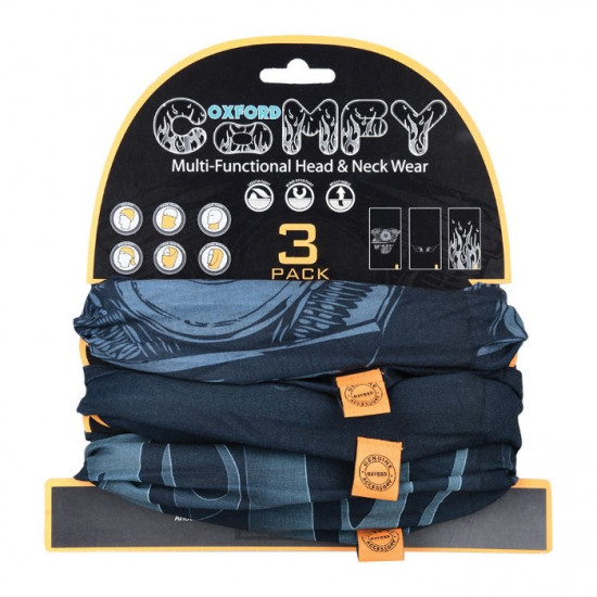 Oxford Comfy Harley Davidson Graphics 3-Pack