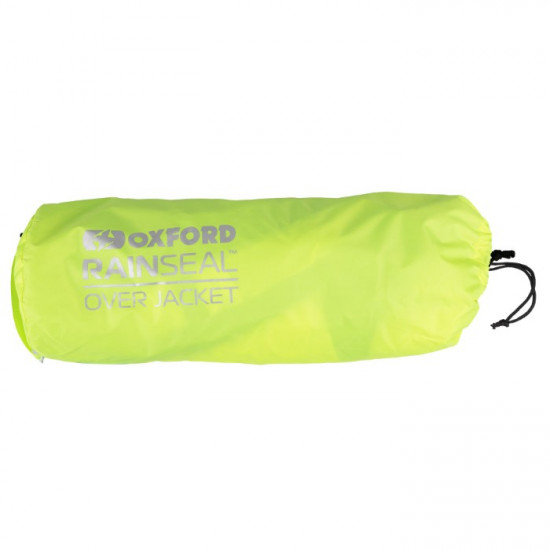 Oxford Rainseal Over Jacket Black Fluo Waterproofs - SKU RM2120032XL