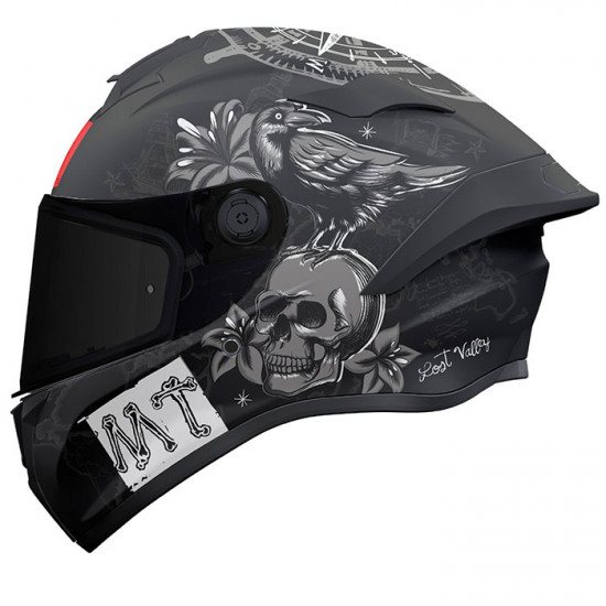 MT Targo S Lost AO Matt Black Full Face Helmets - SKU M1343A490023