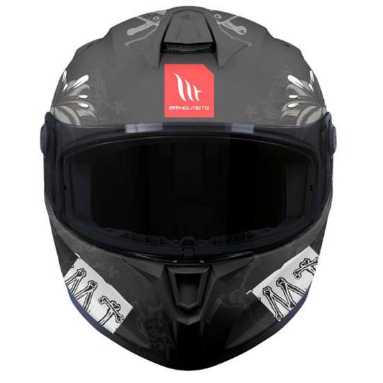 MT Targo S Lost AO Matt Black Full Face Helmets - SKU M1343A490023