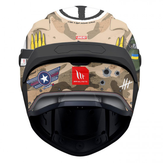 MT Targo S Patton A1 Matt Green Camo Full Face Helmets - SKU M1343A510123