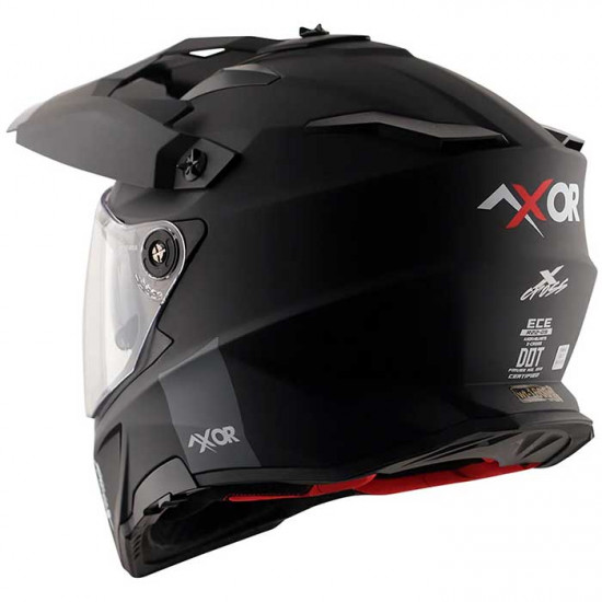 Axor X-Cross Matt Black Full Face Helmets - SKU AXR014S