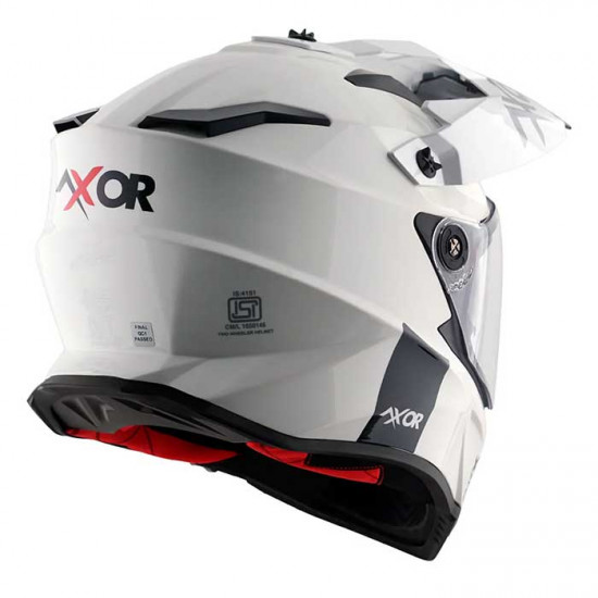 Axor X-Cross Gloss White Full Face Helmets - SKU AXR015S