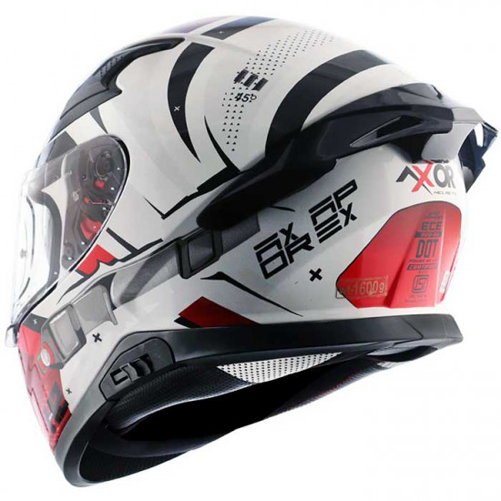 Axor Apex Hex 2 Black Red Full Face Helmets - SKU AXR024S