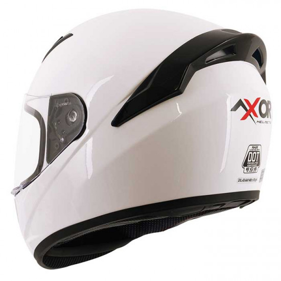 Axor Rage Gloss White Full Face Helmets - SKU AXR038S