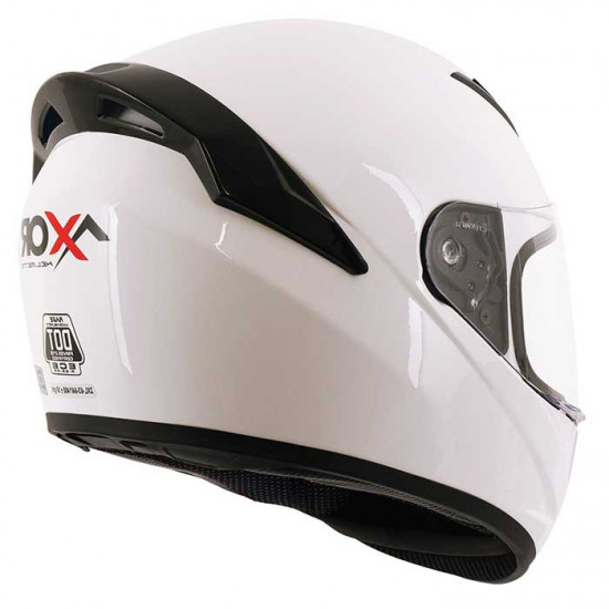 Axor Rage Gloss White Full Face Helmets - SKU AXR038S