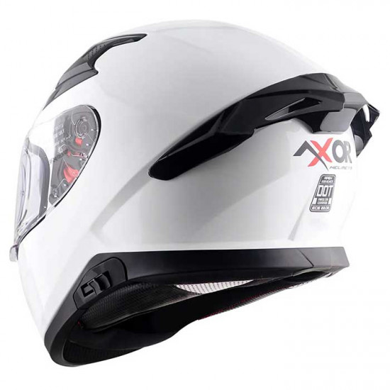 Axor Apex Gloss White Full Face Helmets - SKU AXR043S