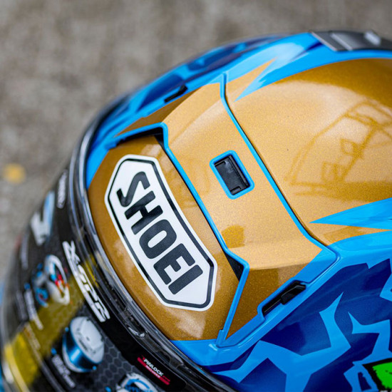 Shoei X-SPR Pro Harrison TC-2 Blue Helmet Full Face Helmets - SKU 0856554