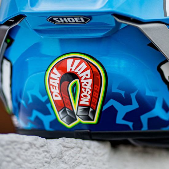 Shoei X-SPR Pro Harrison TC-2 Blue Helmet Full Face Helmets - SKU 0856554