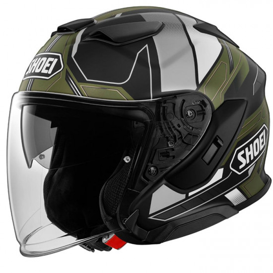 Shoei J-Cruise 3 Whizzy TC-11 Green Helmet