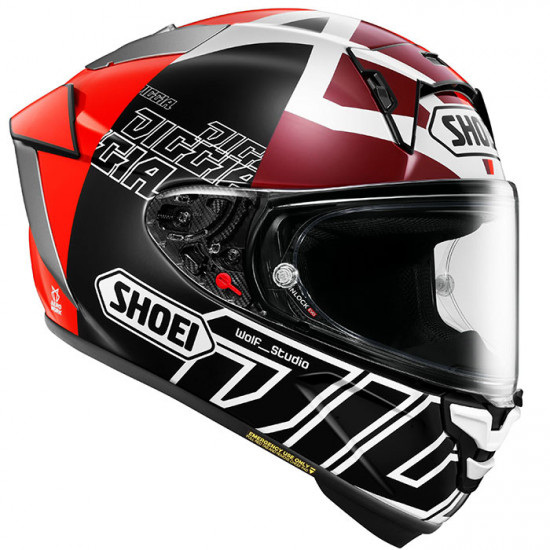 Shoei X-SPR Pro Diggia2 TC-1 Red Helmet Full Face Helmets - SKU 0862296 from RaceLeathers Motorcycle Clothing