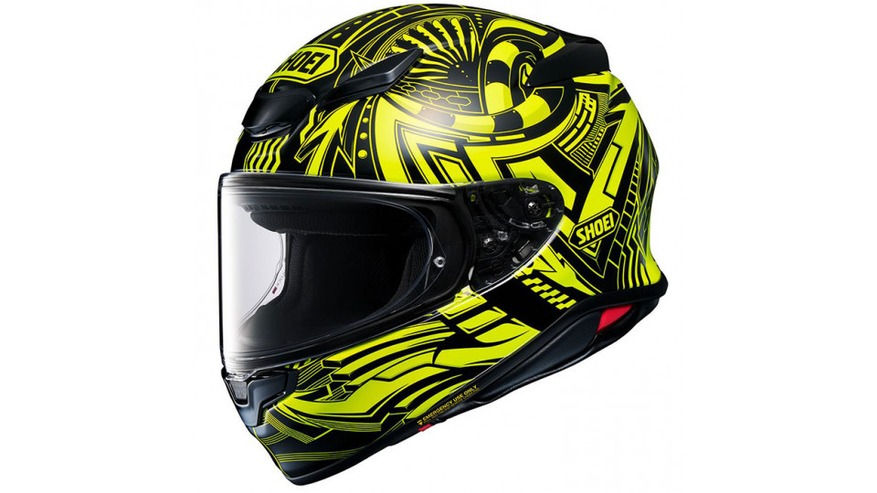 Shoei NXR2 Beaut TC-3 Yellow Helmet