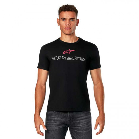 Alpinestars Linear Trace CSF SS Tee Black Casual Wear - SKU 12447225010S