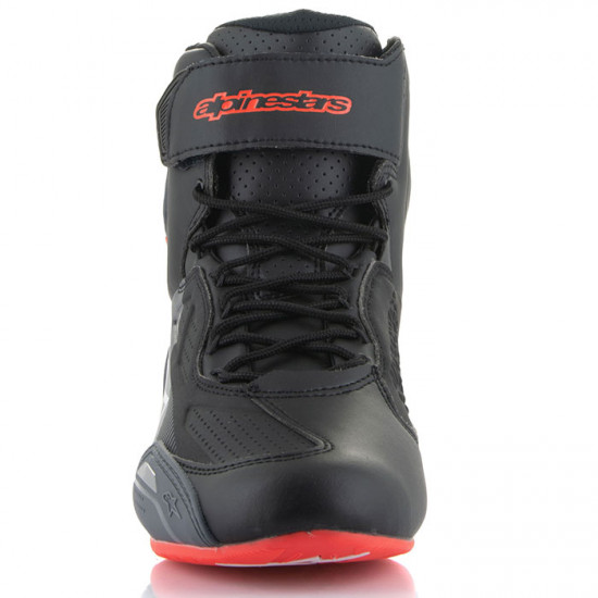 Alpinestars Faster-3 Shoes Black Grey Red Fluo