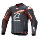 Alpinestars GP Plus R V4 Rideknit Leather Jacket Black Red Fluo White