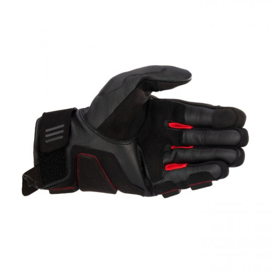 Alpinestars Phenom Leather Gloves Black Bright Red